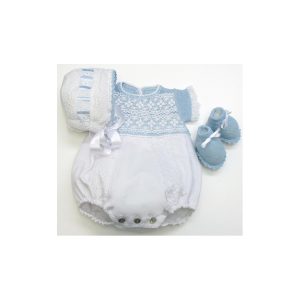 Pelele guipur+capota+patucos