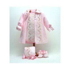 Abrigo, pelele y capota, con patucos o calcetín Md.1798