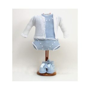 Jersey, braga, chaqueta y patucos