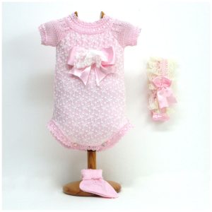 Pelele, diadema, patucos y toquilla Md.1816