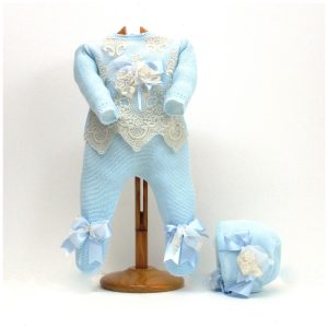 Jersey encajes de tul, polaina y capota