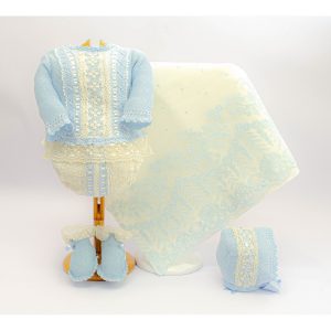 Jersey, braga, capota, patucos y toquilla o muselina